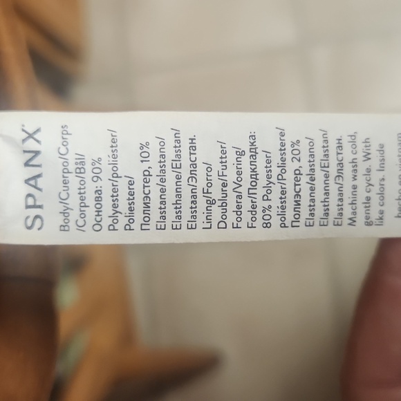 SPANX Tan/Camel Suede Leggings Women's Size Large Petite, EUC - Picture 4 of 4